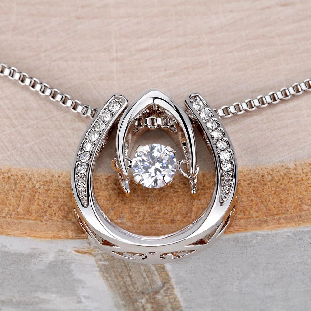 To My Wife Lucky In Love White Gold Necklace From Husband Showcase