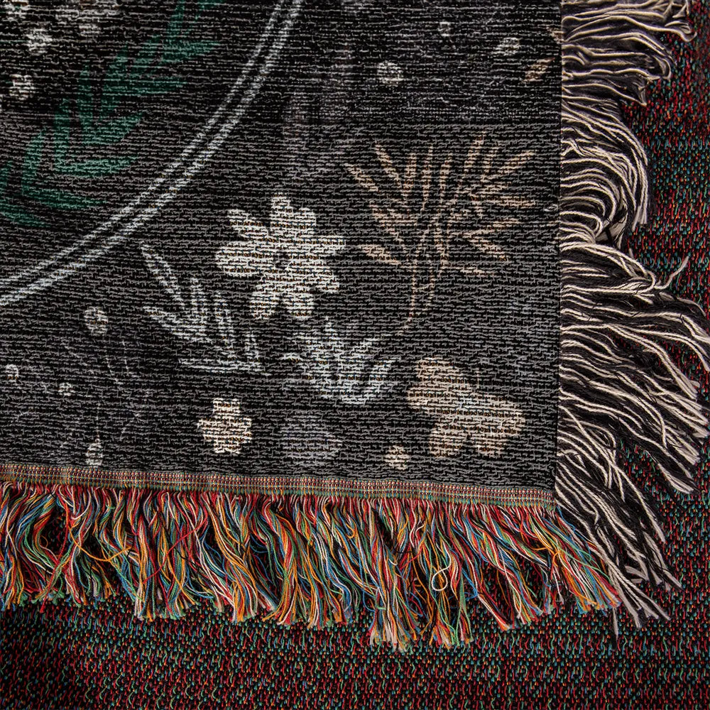 Vintage Butterfly and Flower Blanket 60x50 Landscape Cotton Woven Throw Blanket Product Details A