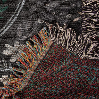 Vintage Butterfly and Flower Blanket 60x50 Landscape Cotton Woven Throw Blanket Product Details B 