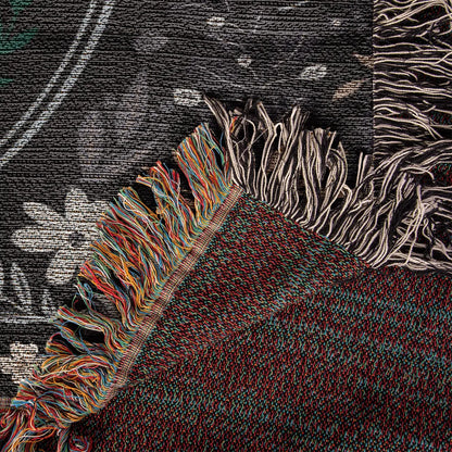 Vintage Butterfly and Flower Blanket 60x50 Landscape Cotton Woven Throw Blanket Product Details B 