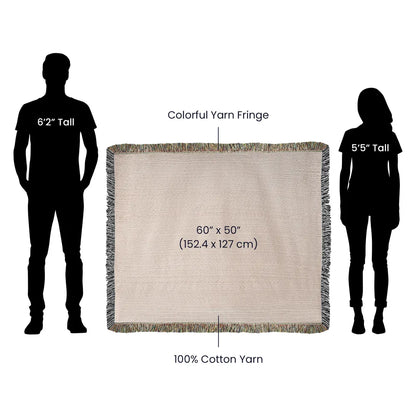 Vintage Butterfly and Flower Blanket 60x50 Landscape Cotton Woven Throw Blanket Product Specifications