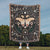 Vintage Butterfly and Flower Blanket Portrait Cotton Woven Throw Blanket with Fringe Display