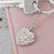 Custom Engraved Map Heart Keychain