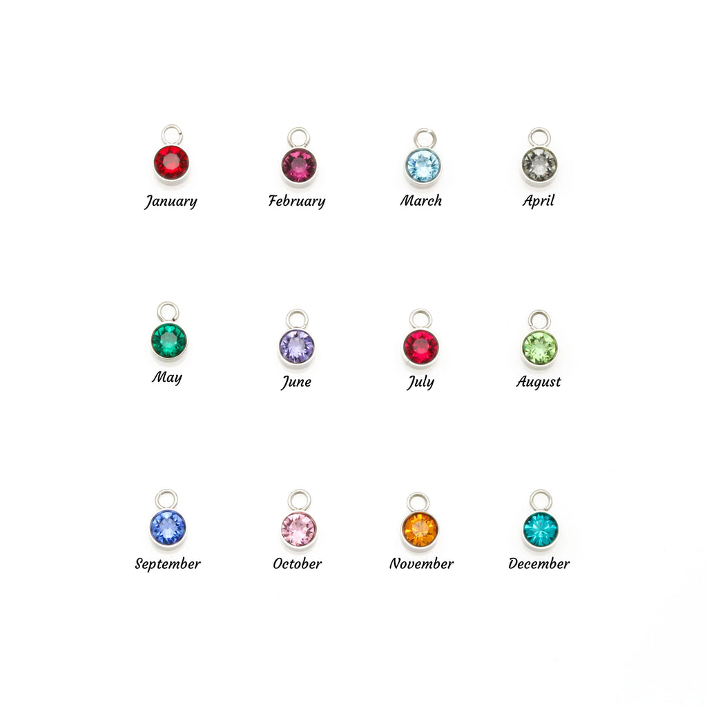 custom name necklace with birthstone for her