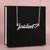 polished stainless steel Custom Name Necklace with Heart for Her standard box