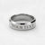 polished stainless steel custom engraved men's ring size 8