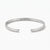 polished stainless steel custom inside engraved cuff bracelet
