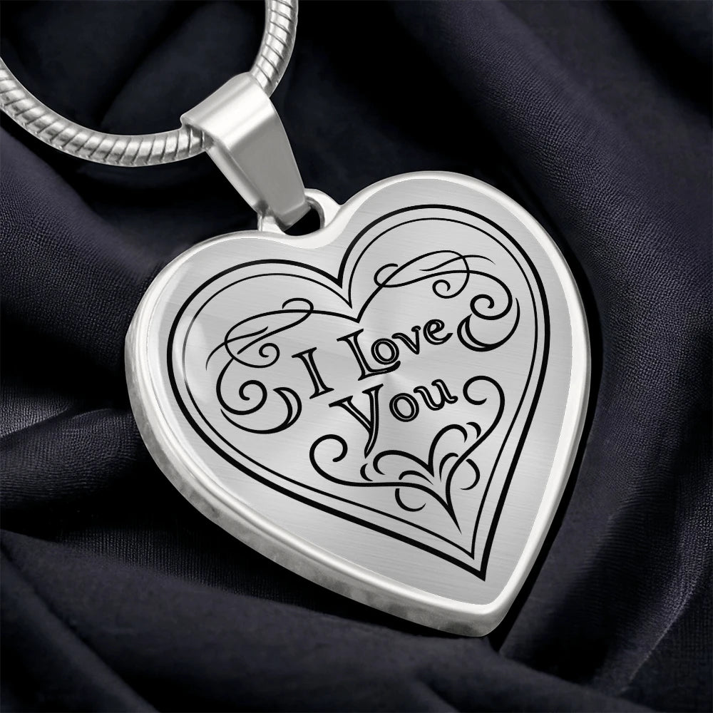 silver custom engraved photo heart necklace for her showcase